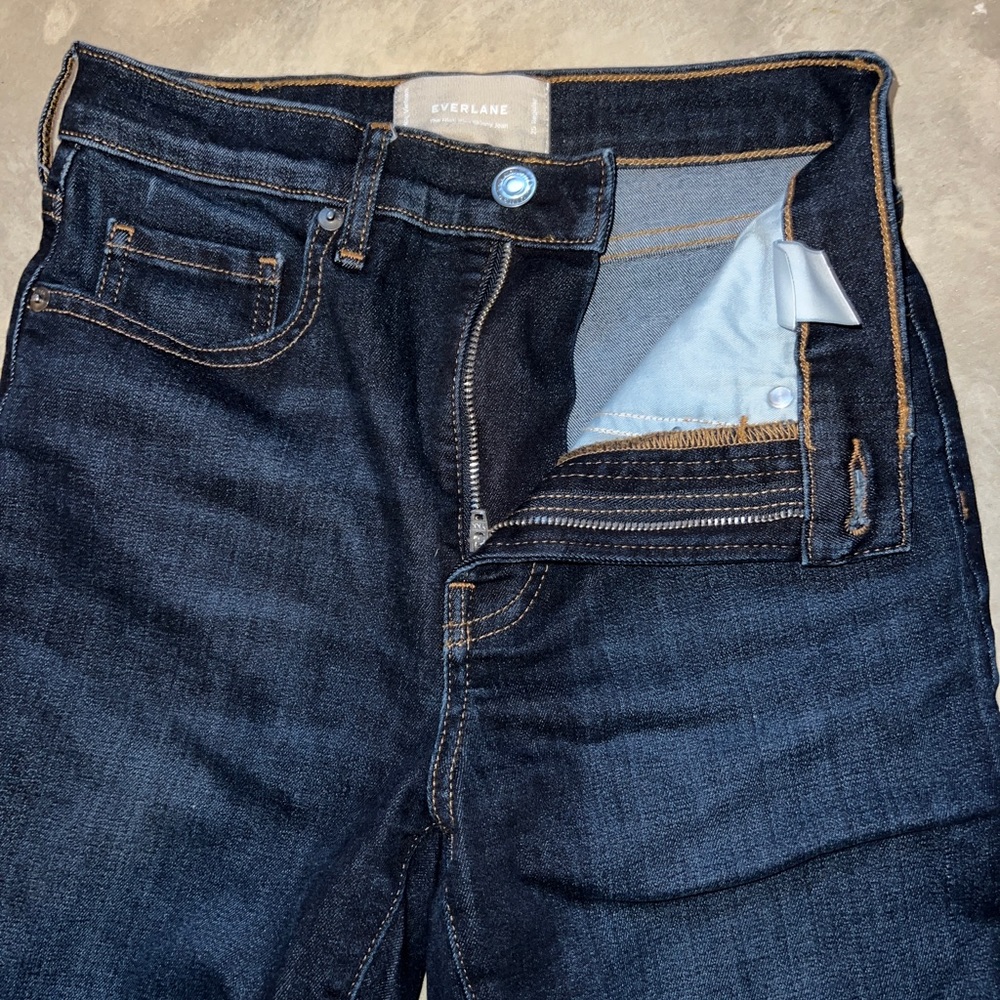 Everlane Dark Wash High Rise Skinny Jean